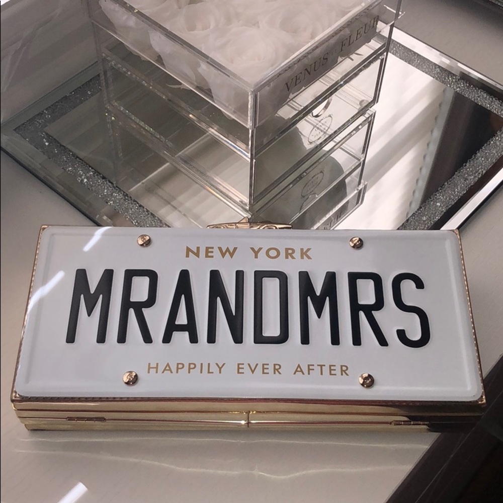 Brand new Kate spade Mr and Mrs clutch